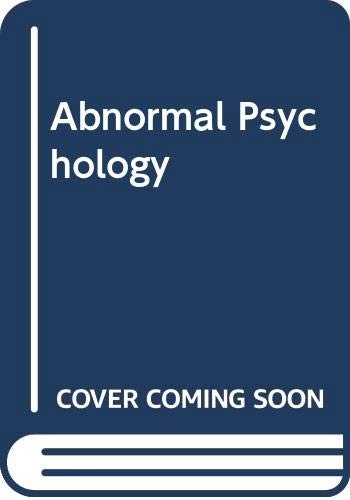 Abnormal PsychologyBlackwell reference grammarsNorton international student edition; David L. Rosenhan; 1995