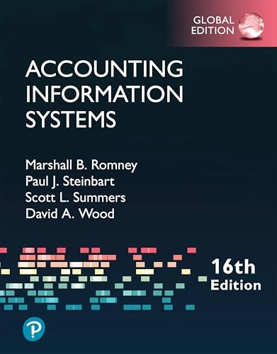 Accounting information systems; Marshall B. Romney; 2025