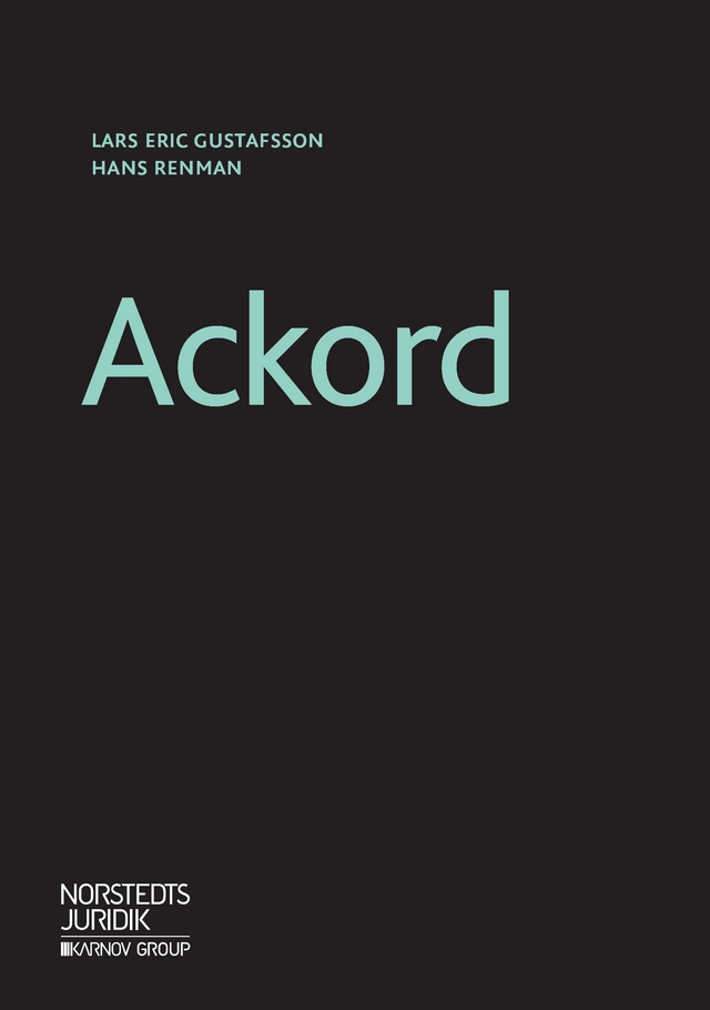Ackord; Lars Eric Gustafsson, Hans Renman; 2018
