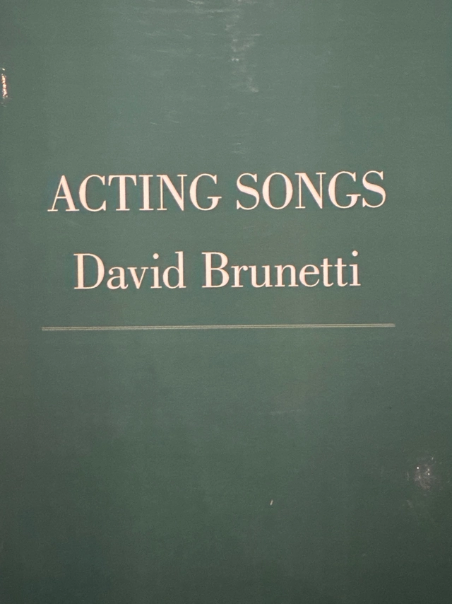 Acting songs; David Brunetti; 2006