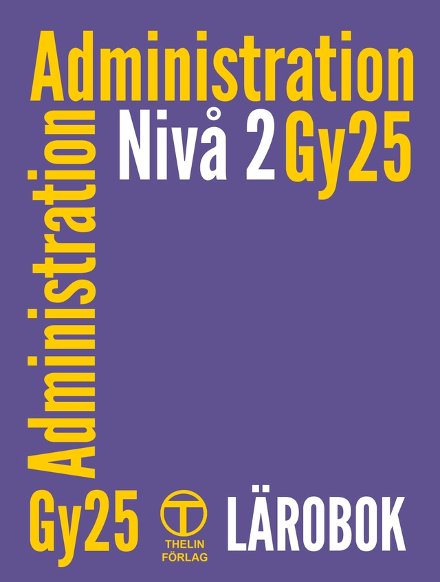Administration Gy25 nivå 2 - Lärobok; Meg Marnon; 2025