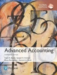 Advanced Accounting, Global Edition; Floyd Beams, Joseph Anthony, Bruce Bettinghaus, Kenneth Smith; 2017