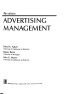 Advertising management; David A. Aaker; 1992
