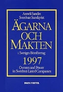Ägarna och makten i sverige; Anneli Sundin; 1997