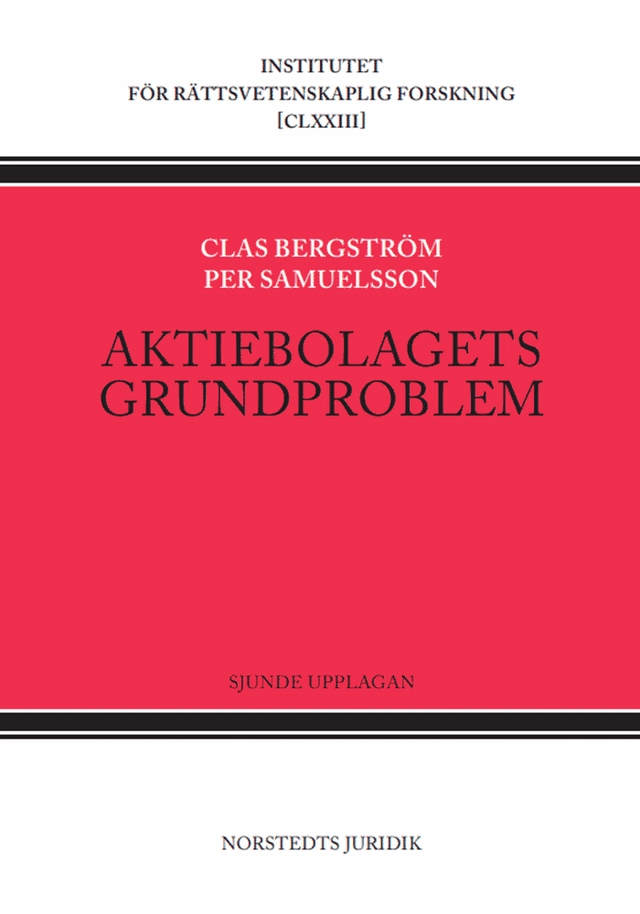 Aktiebolagets grundproblem; Clas Bergström, Per Samuelsson; 2025