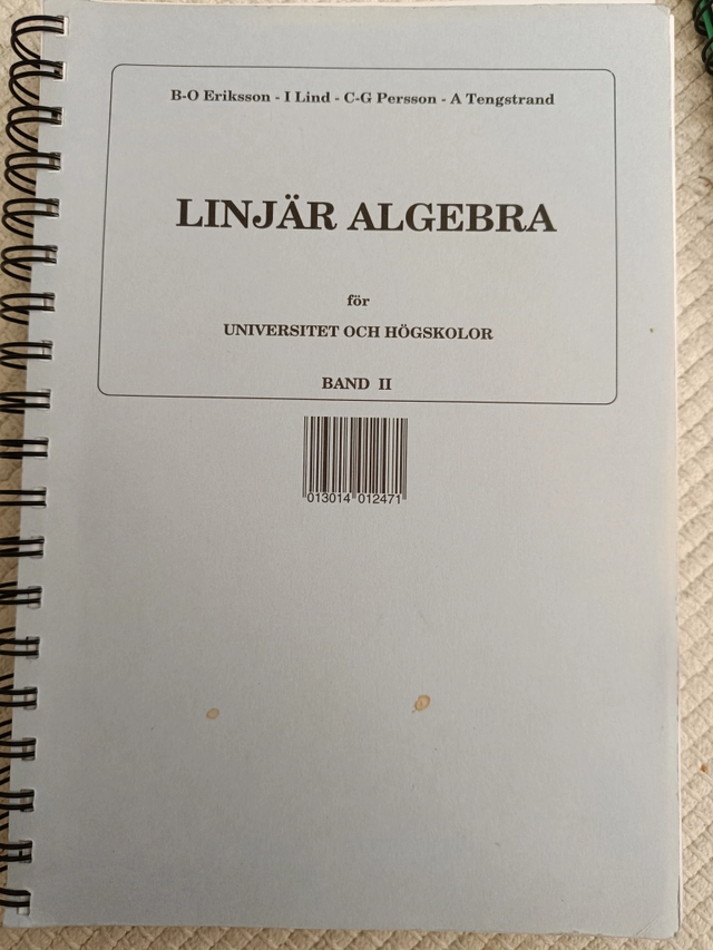 Algebra för universitet och högskolor; Bengt-Olov Eriksson; 1977