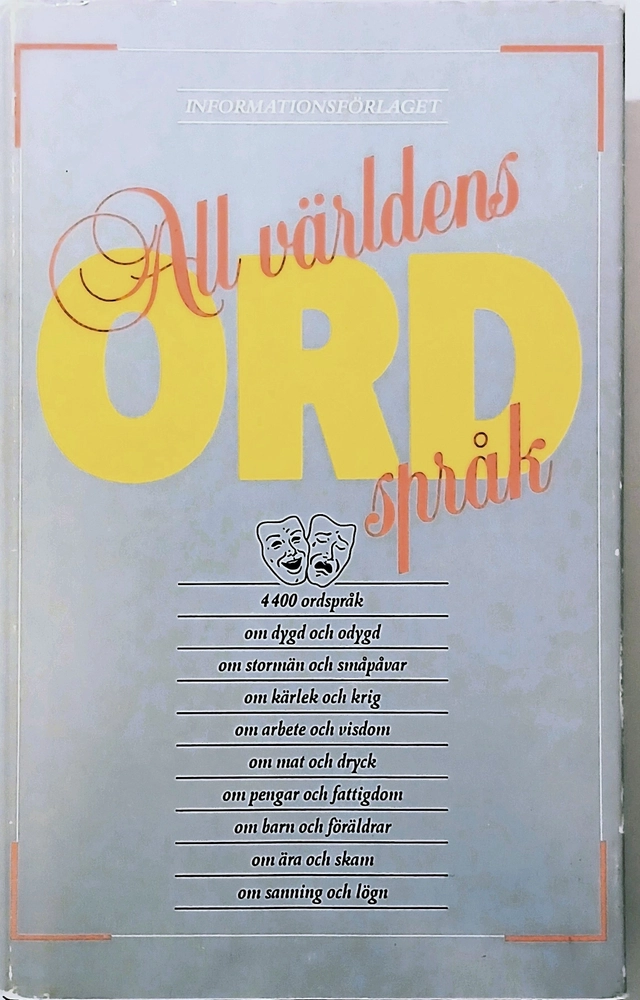 All världens ordspråk; Bengt Holbek; 1984