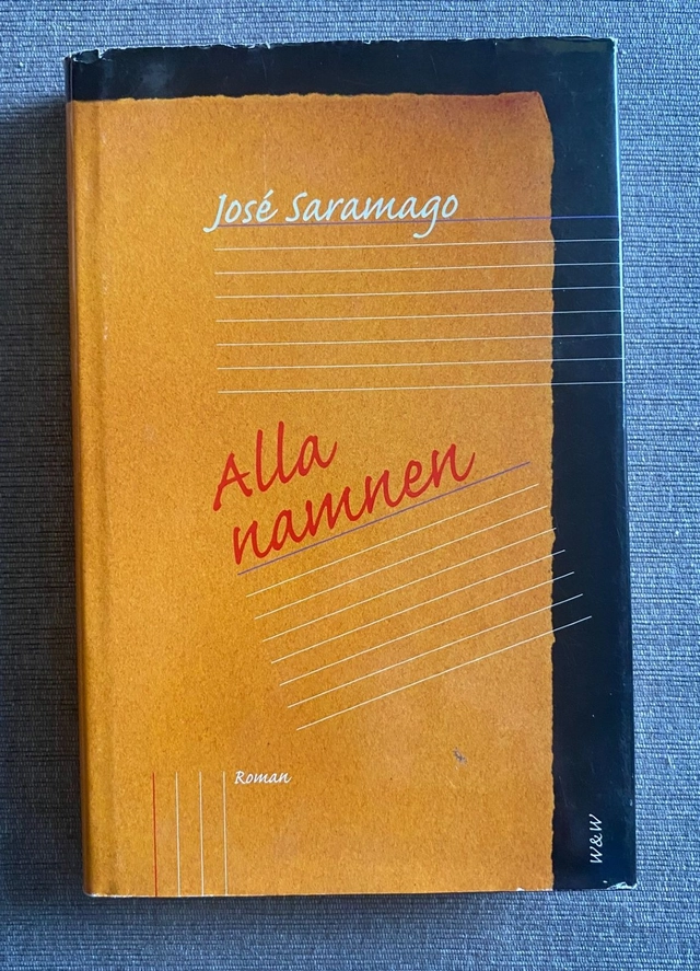 Alla namnen; José Saramago; 1998