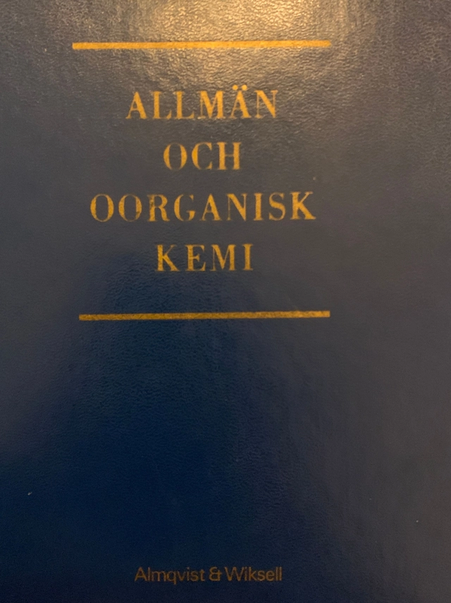 Allmän och oorganisk kemi; Gunnar Hägg; 1984
