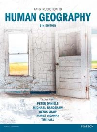 An introduction to human geography; P. W. Daniels; 2016