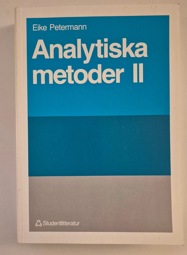 Analytiska metoder 2; Eike Petermann; 1993