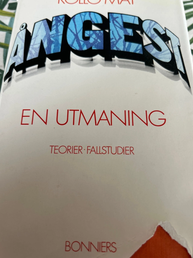 Ångest : en utmaning : teorier, fallstudier; Rollo May; 1980
