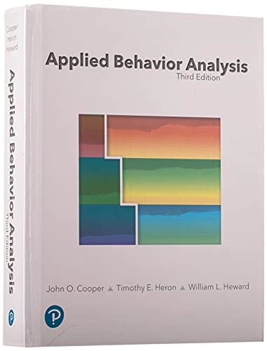 Applied behavior analysis; John O. Cooper; 2020