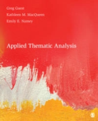 Applied thematic analysis; Greg Guest; 2012