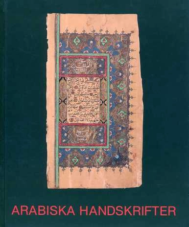 Arabiska handskrifter; Christopher Toll; 1989