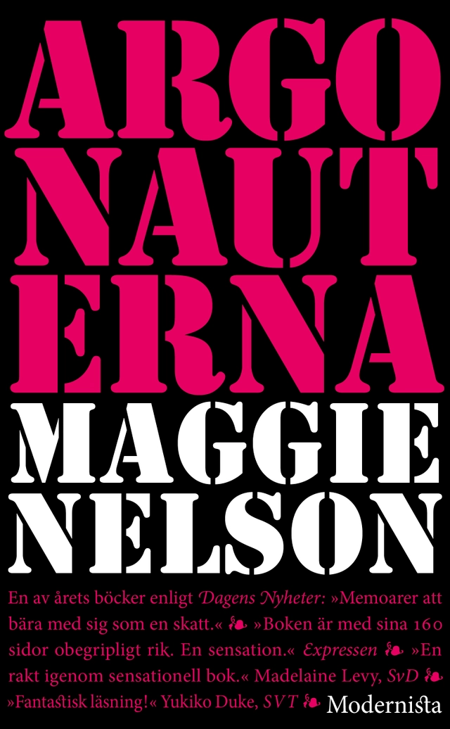 Argonauterna; Maggie Nelson; 2019