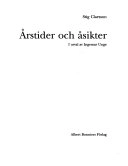 Årstider och åsikter; Stig Claesson; 1993