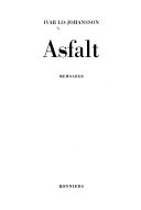 Asfalt; Ivar Lo-Johansson; 1979
