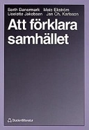 Att förklara samhället; Berth Danermark m fl; 1997