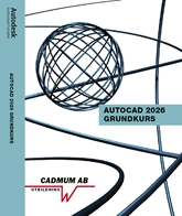 AutoCAD 2026 Grundkurs; Johan Wedeen, Mia Erlach; 2025