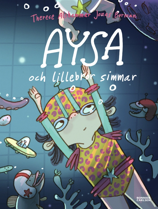 Aysa och lillebror simmar; Therese Alshammar, Jonas Burman; 2020