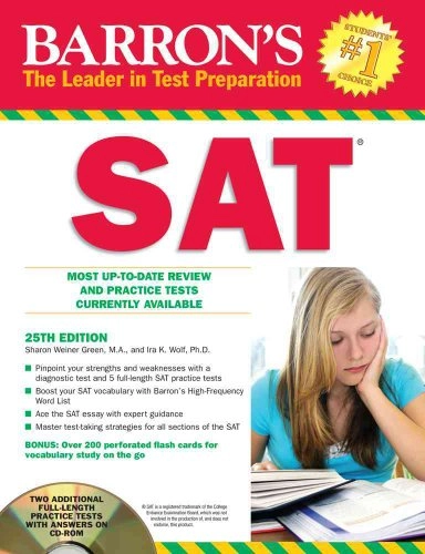 Barron's SAT with CD-ROM; Sharon Weiner Green, Ira K. Wolf; 2010
