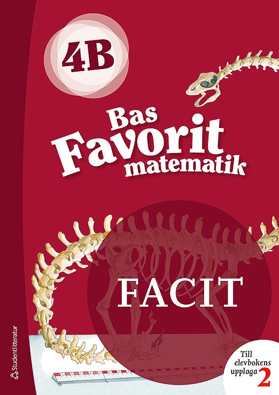 Bas Favorit matematik 4B  Facit till uppl. 2, 5-pack; Jaana Karppinen, Jaana Ronkainen-Salminen, Päivi Kiviluoma, Timo Urpiola; 2019