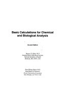 Basic Calculations for Chemical and Biological Analysis; Bassey J. S. Efiok, Etim Effiong Eduok; 2000