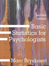 Basic statistics for psychologists; Marc Brysbaert; 2020