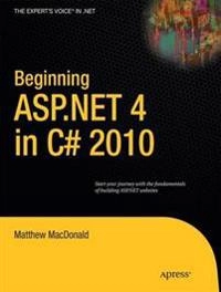Beginning ASP.NET 4.0 in C# 2010; Matthew MacDonald; 2010