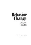 Behavior change; John R. Lutzker; 1981