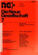 Beteiligung als Element gewerkschaftlicher Arbeitspolitik : Ehrfahrungen aus Norwegen, Italien, Schweden und der Bundesrepublik Deutschland; Werner Fricke, Wilgart Schuchardt; 1984