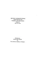 Beyond androcentrism : new essays on women and religion; Rita M. Gross; 1977