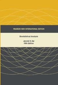 Biostatistical analysis; Jerrold H. Zar; 2014
