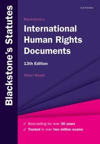 Blackstone's international human rights documents; Alison Bisset; 2023