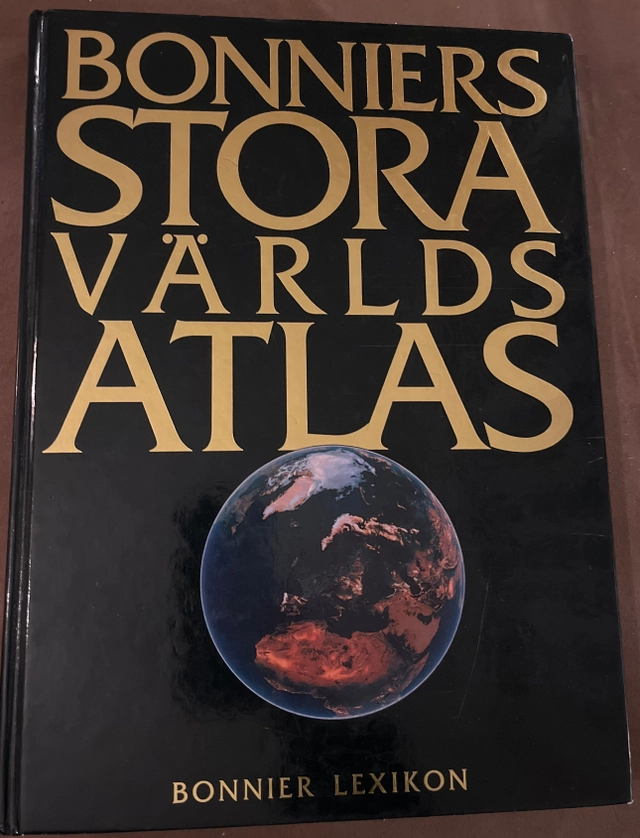 Bonniers stora världsatlas; Bonnier lexikon; 1998