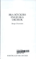 Bra böckers engelska ordbok; Bengt Oreström; 1993