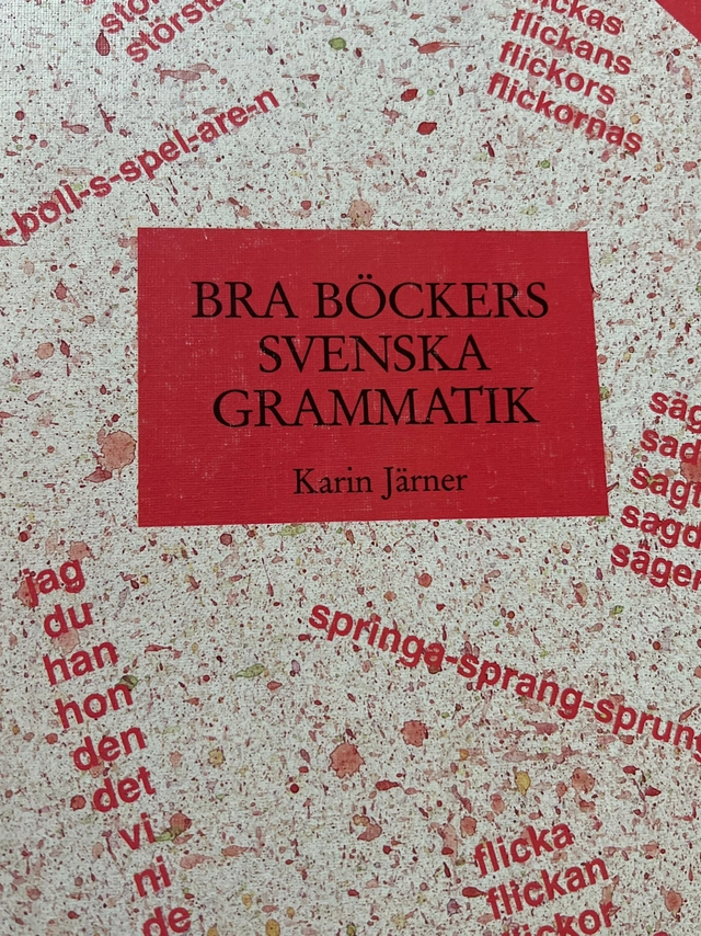 Bra böckers svenska grammatik; Karin Järner; 1993