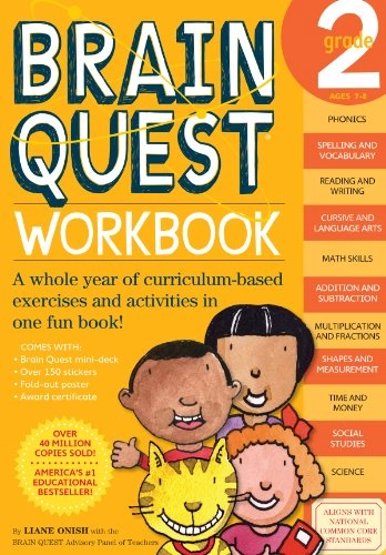 Brain Quest Grade 2 Workbook [With Stickers]; Liane Onish; 2008