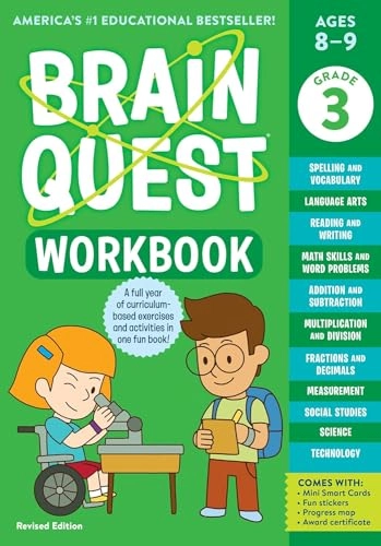 Brain Quest Grade 3 Workbook [With Stickers]; Janet A. Meyer; 2008