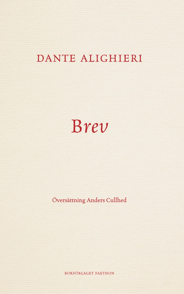 Brev; Dante Alighieri; 2022