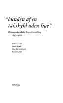 "Bunden af en takskyld uden lige" : om svenskspråklig Ibsen-formidling 1857-1906; Vigdis Ystad, Knut Brynhildsvoll, Roland Lysell; 2005
