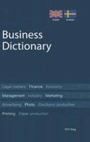 Business Dictionary; Hans Hildorsson; 2003