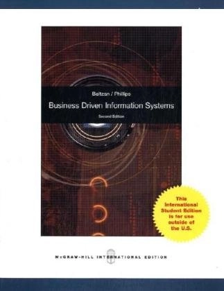 Business driven information systems; Paige Baltzan; 2009