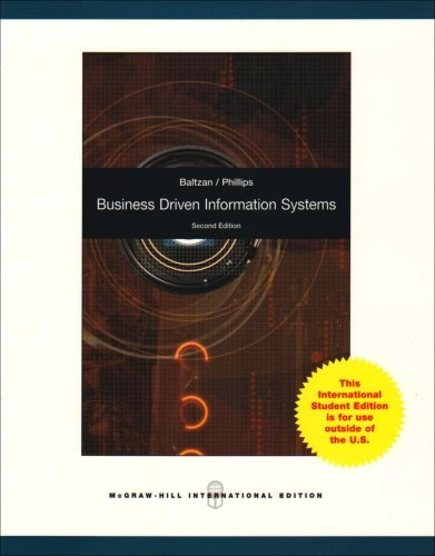 Business driven information systems; Paige Baltzan; 2009