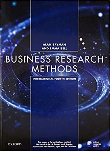 Business Research Methods; Alan Bryman; 2016