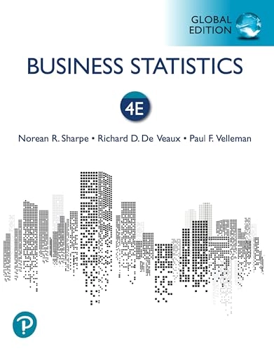 Business statistics; Norean R. Sharpe; 2021