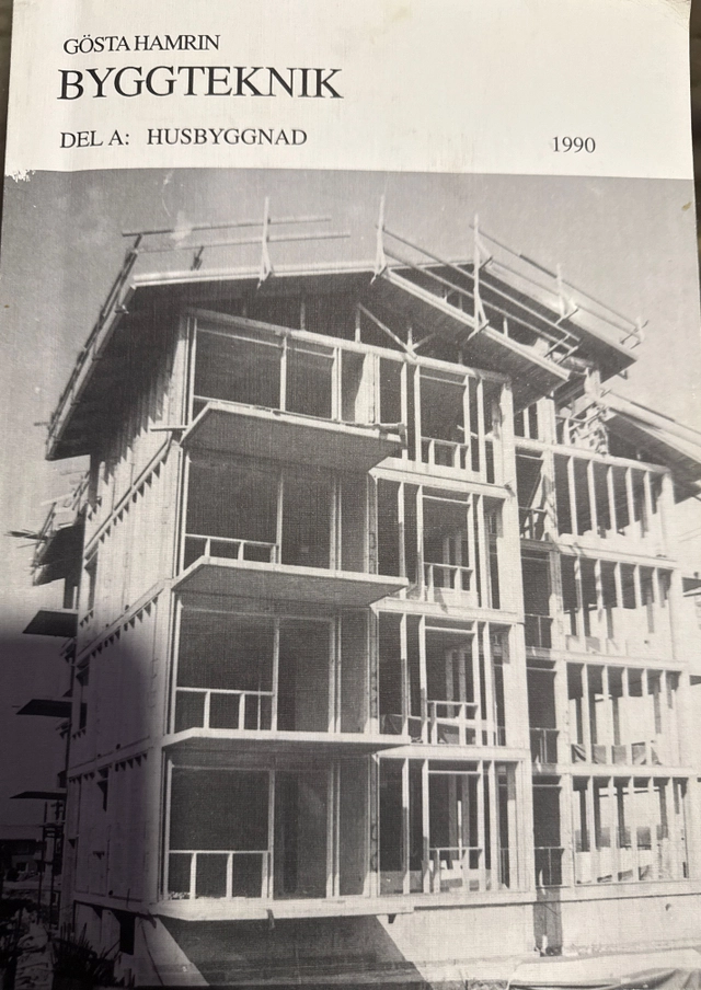 Byggteknik · D. A · Husbyggnad; Gösta Hamrin; 1989
