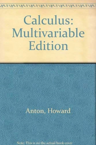 Calculus; H. Anton