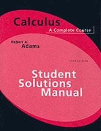 Calculus : a complete course; Adams; 2003
